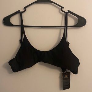 black bikini top, new in size M